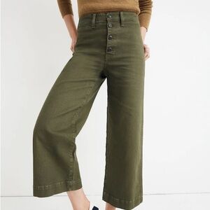 Madewell Emmett wide leg crop pant